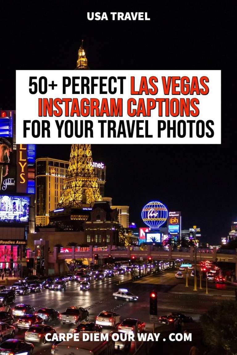 50+ Perfect Las Vegas Instagram Captions | Carpe Diem OUR Way Travel