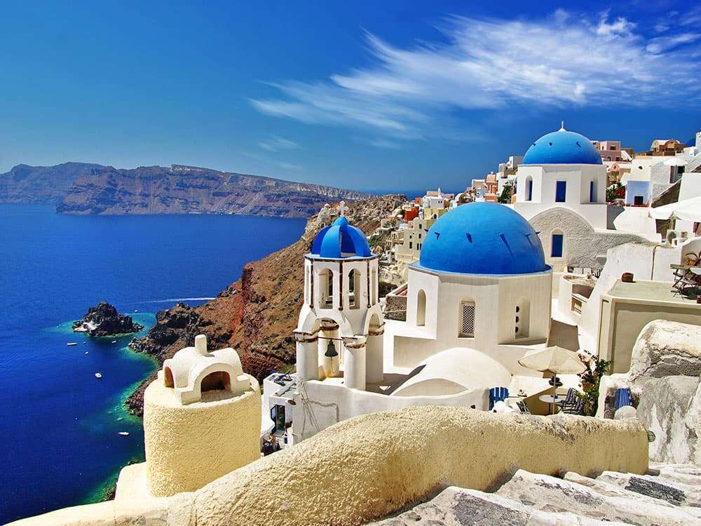 Santorini Instagram Captions.