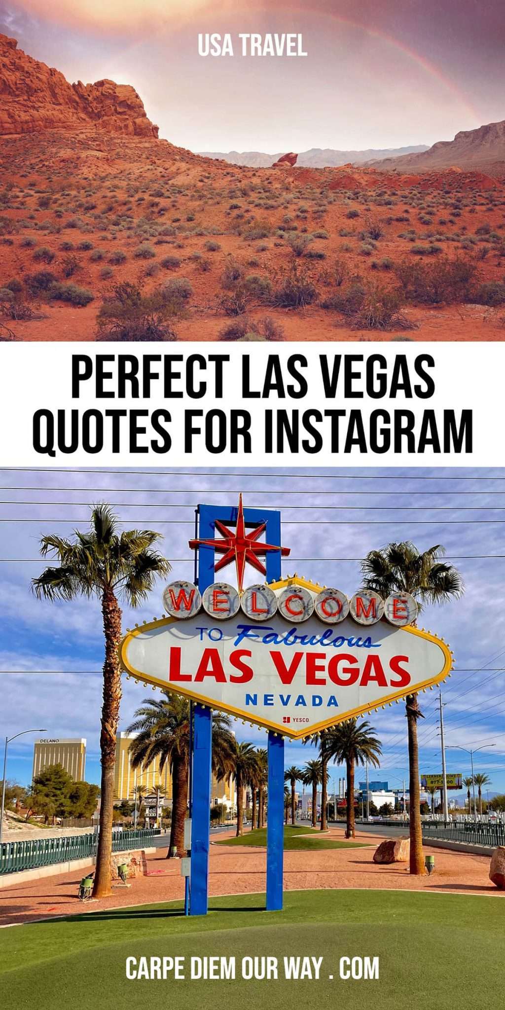50+ Perfect Las Vegas Instagram Captions | Carpe Diem OUR Way Travel