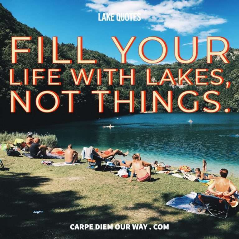 35+ Perfect Lake Captions for Instagram | Carpe Diem OUR Way Travel