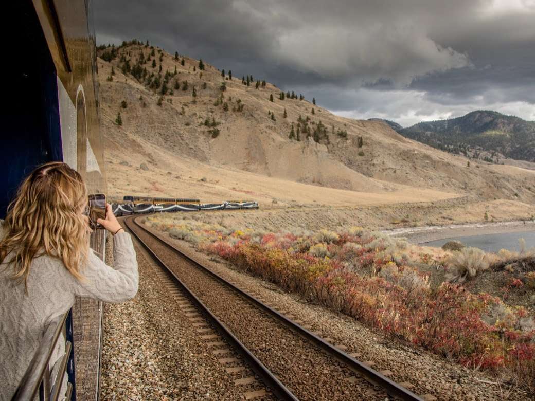 Vancouver to Banff Train near kamloops - Rocky Mountaineer