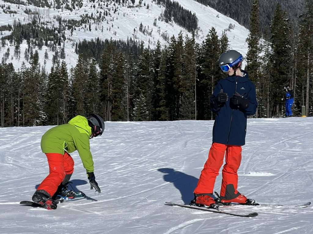 Skiing and Snowbaording on Panorama with Kids