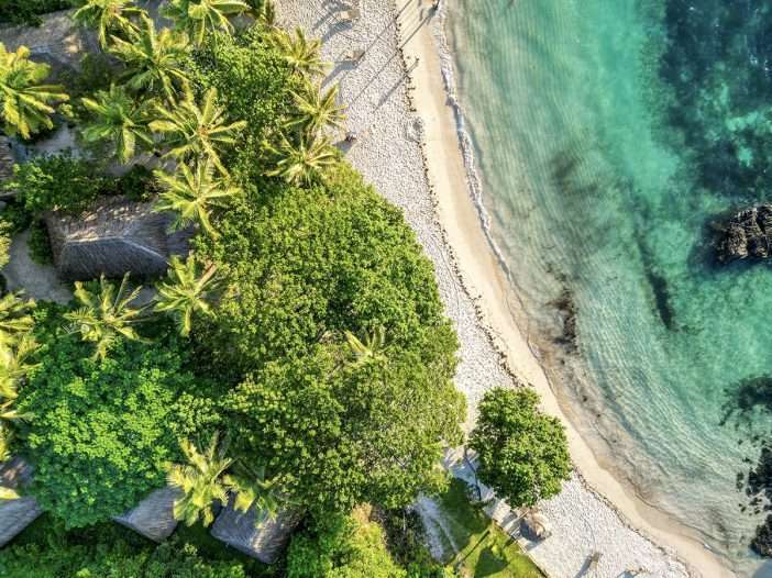 Castawawy Island Bungalow Bure from Above