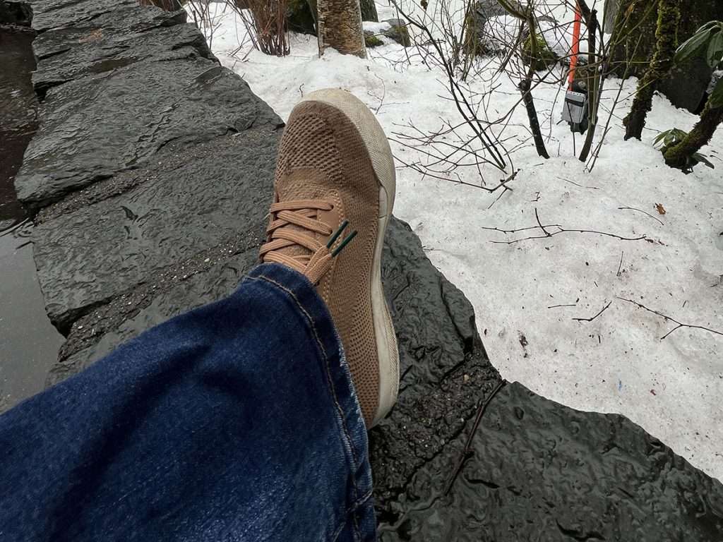 snow in Vessi in Whistler
