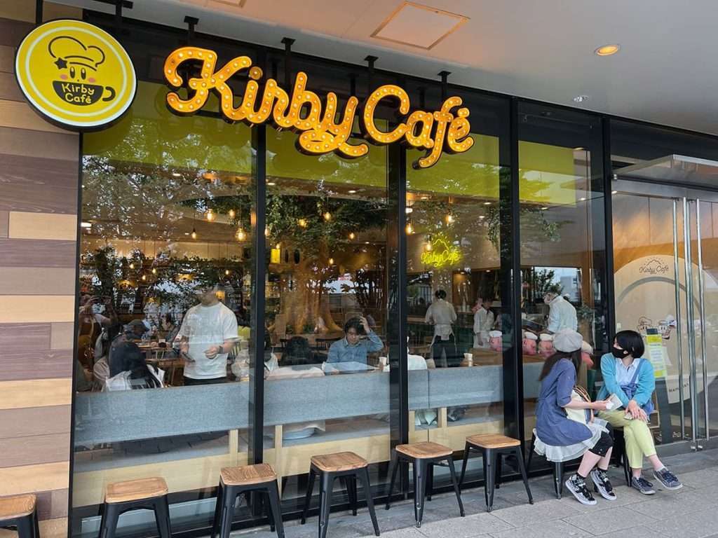 Kirby Cafe outside at Tokyo Skytree