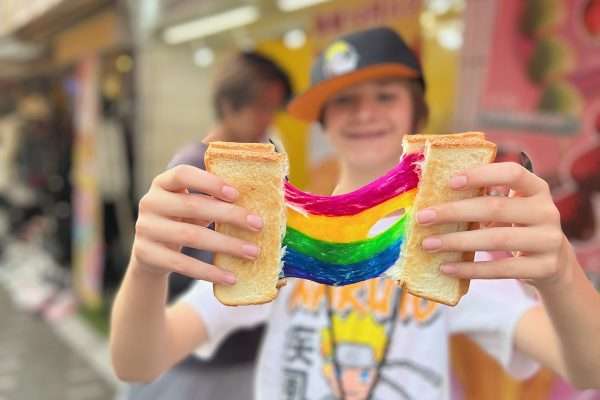 Rainbow grilled cheese tokyo