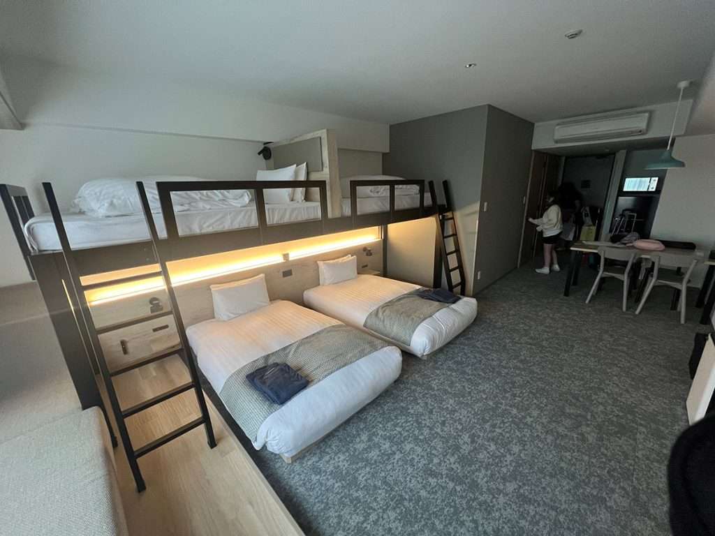 Large hotel rooms for families in Tokyo