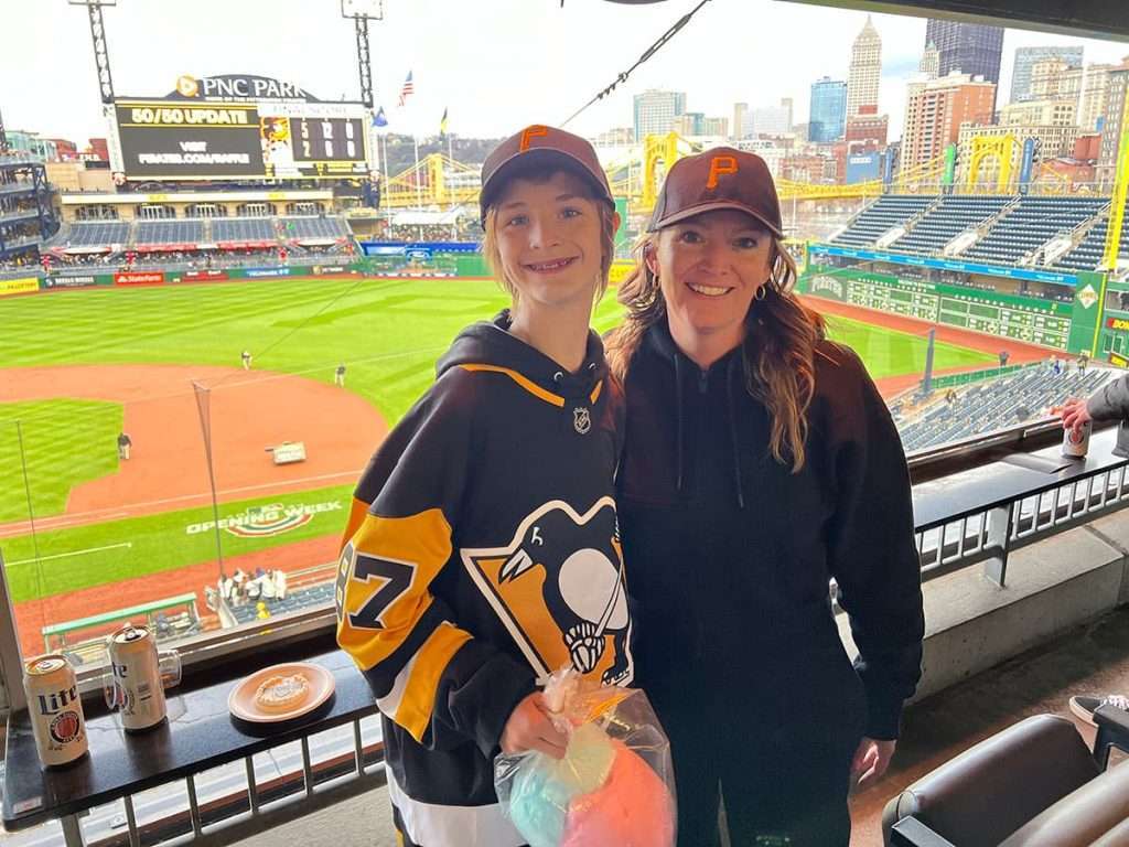 Pittsburgh MLB game with teens and tweens