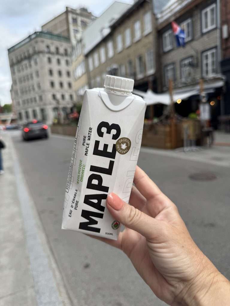 Maple water to buy in Quebec City