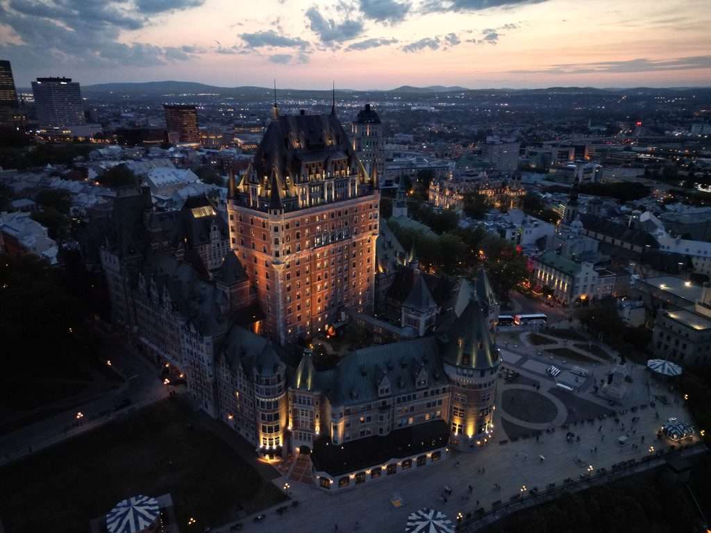 Chateau Frontenac Quebec City at sunset