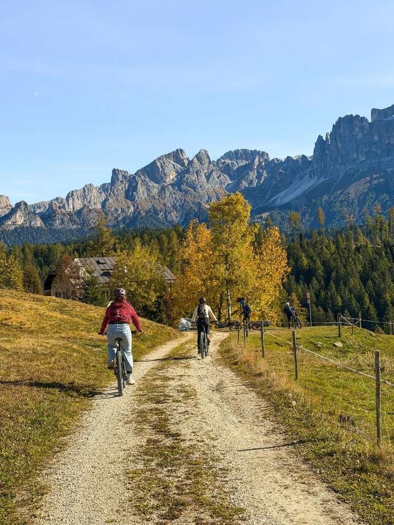 biking at hiking hotel dolomites
