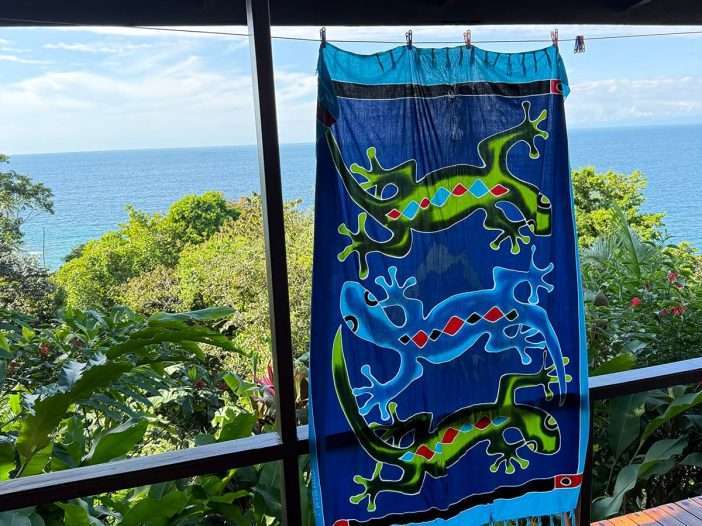 costa rica sarong hanging in the forest