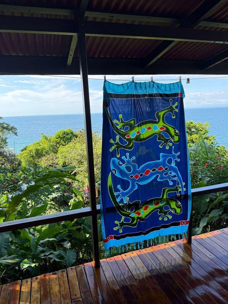 costa rica sarong hanging in the forest