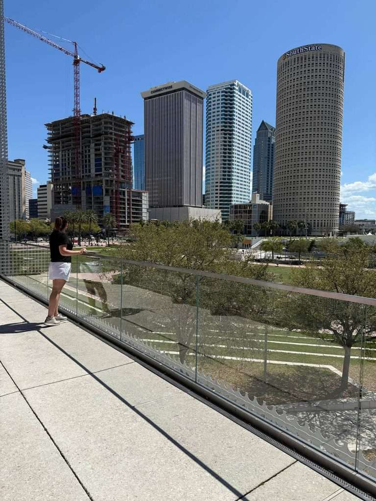 View from Tampa Bay Museum of Art to downtown