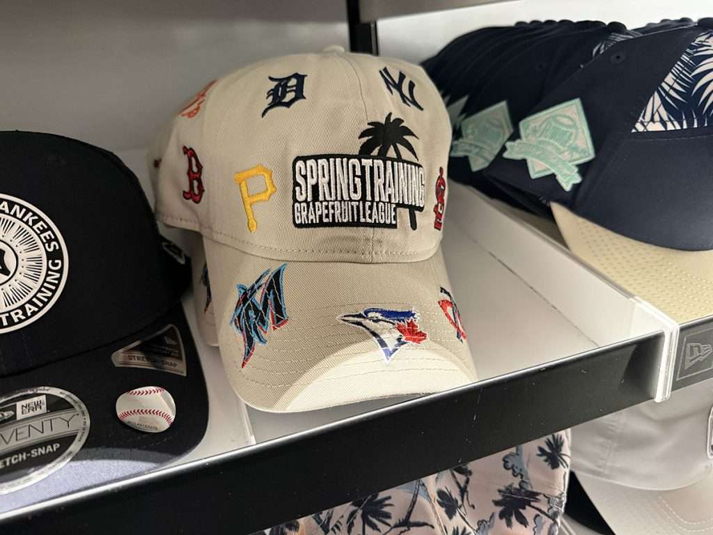 Spring training baseball merch from Tampa 