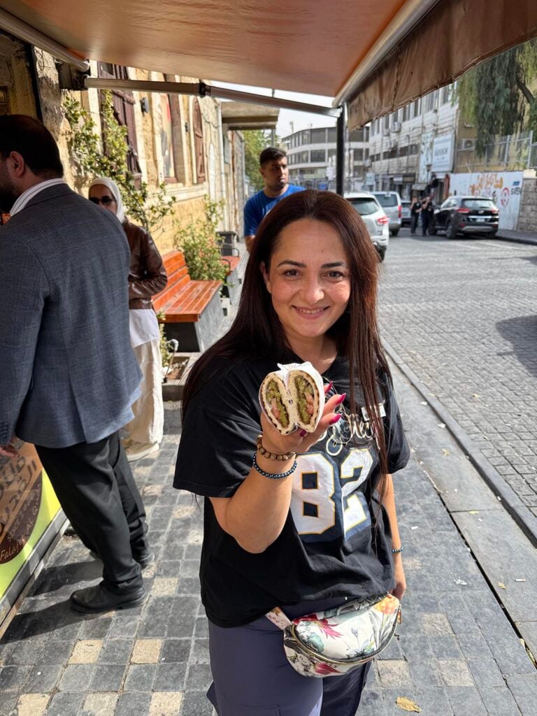 Falafel from Al Quds with Jumana from Amman Food Tours