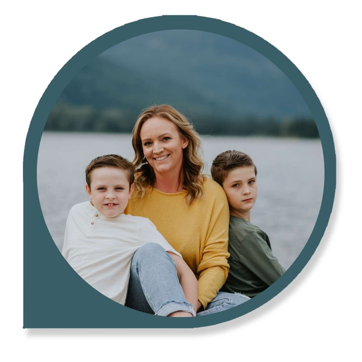 Lindsay in Canada with kids