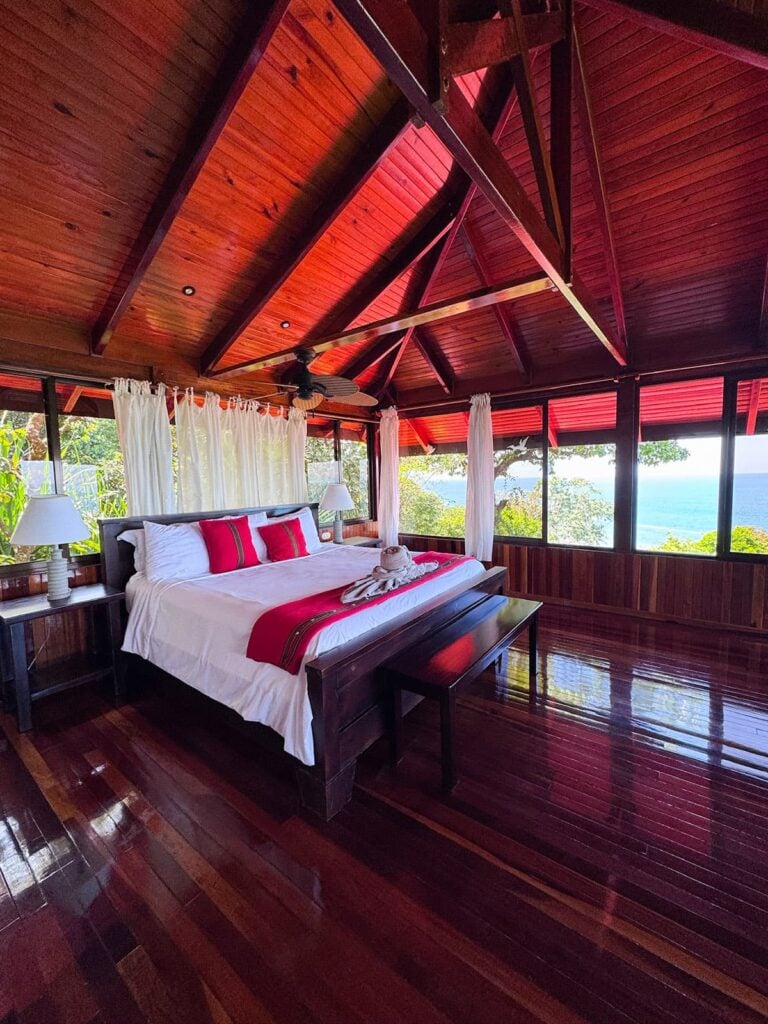 upstair bedroom sunset rancho la paloma lodge costa rica