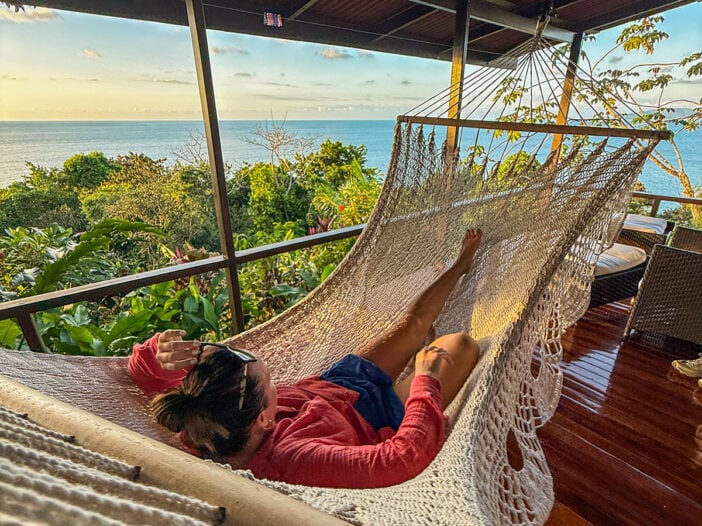la paloma lodge sunset view