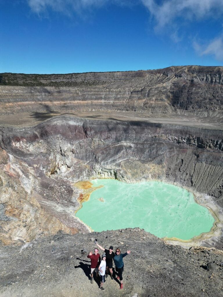 crater lake on el salvador volcano