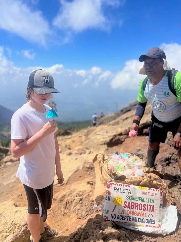 volcano popsicles in el salvador